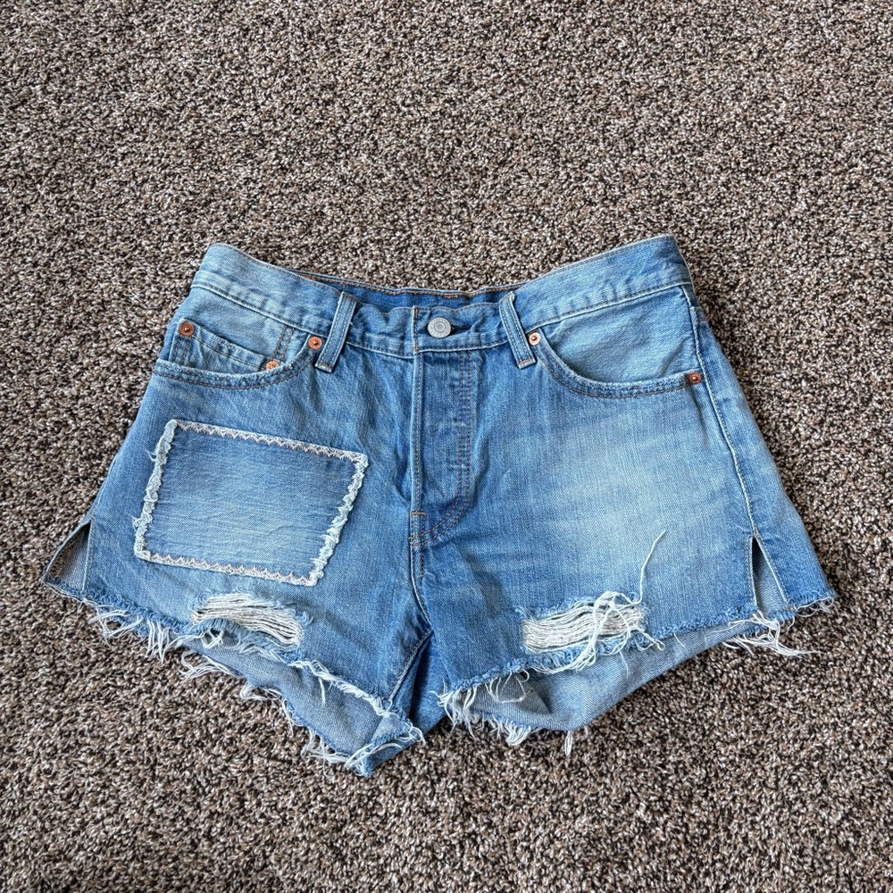 Levi’s Distressed Denim Shorts